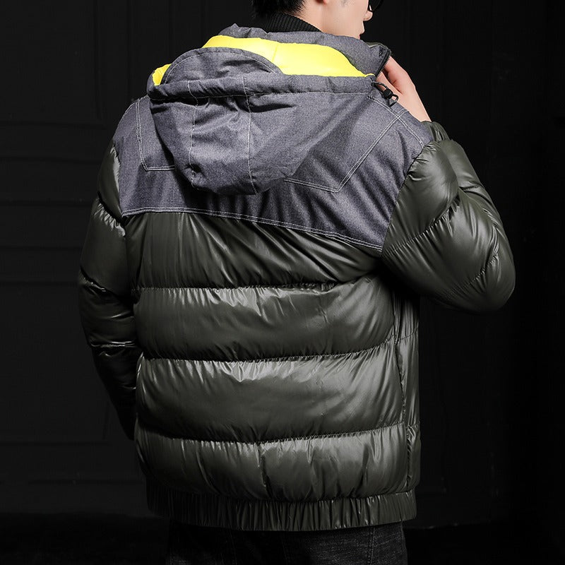 Herren Webjacke Windbreaker Isolierte Kältebeständigkeit Vintage Streetwear Taktische Mäntel Pufferjacke | 7718A 