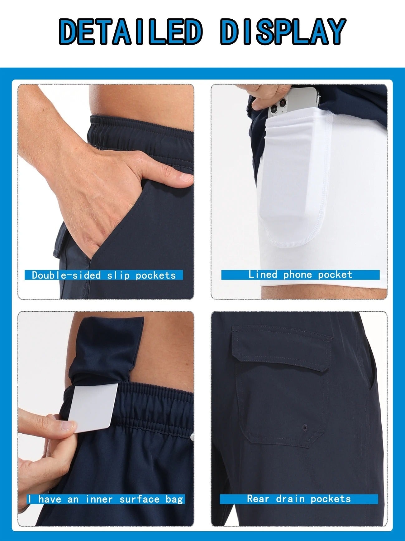 Schnelltrocknende Sommer-Strandshorts für Herren, mit Milchseide gefütterte Badehose für Männer | 265SCTK 