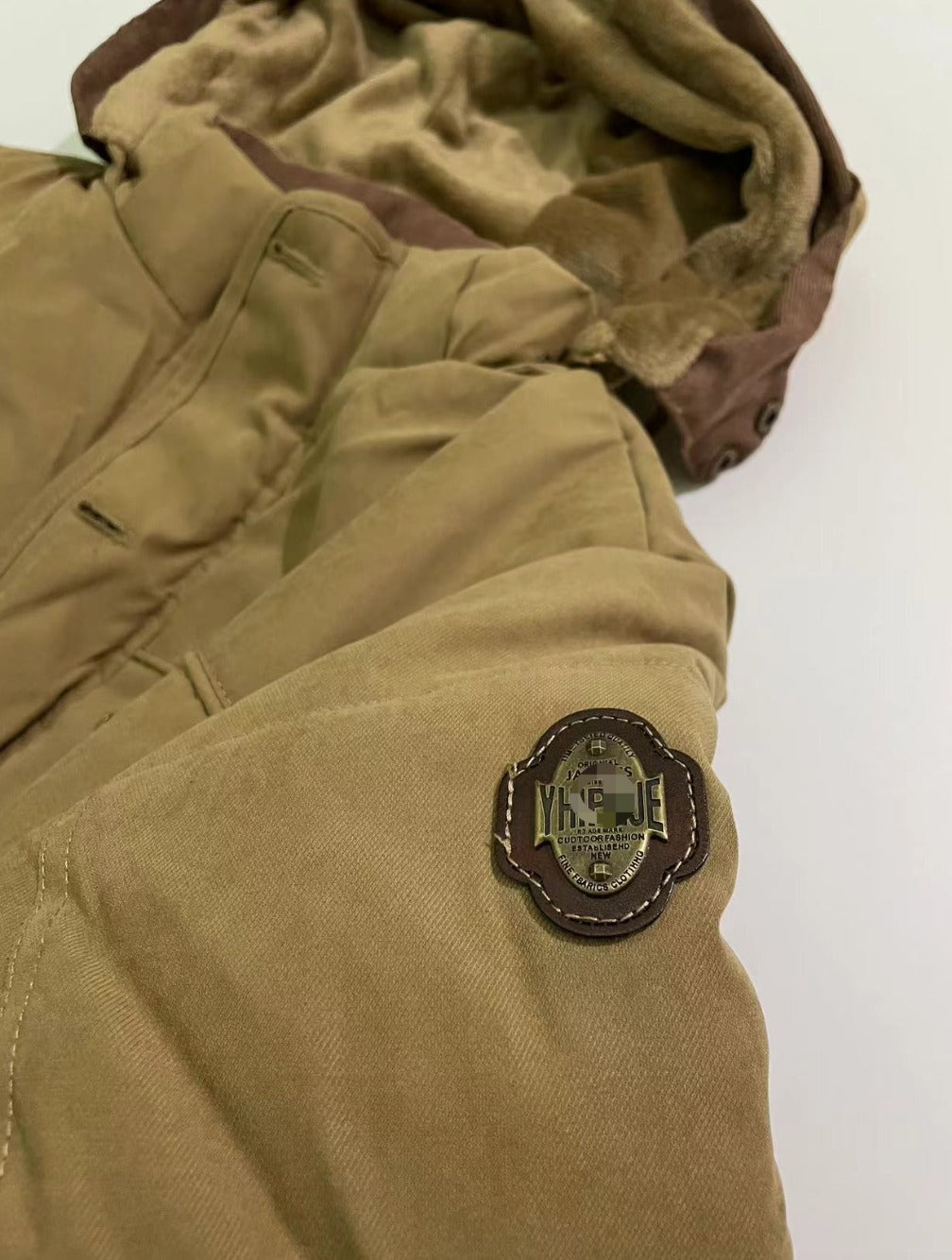 Neue Winterjacke mit dicker, warmer Wattierung aus Baumwolle, Windjacke mit Kapuze, Parka, Übergröße | 13029 