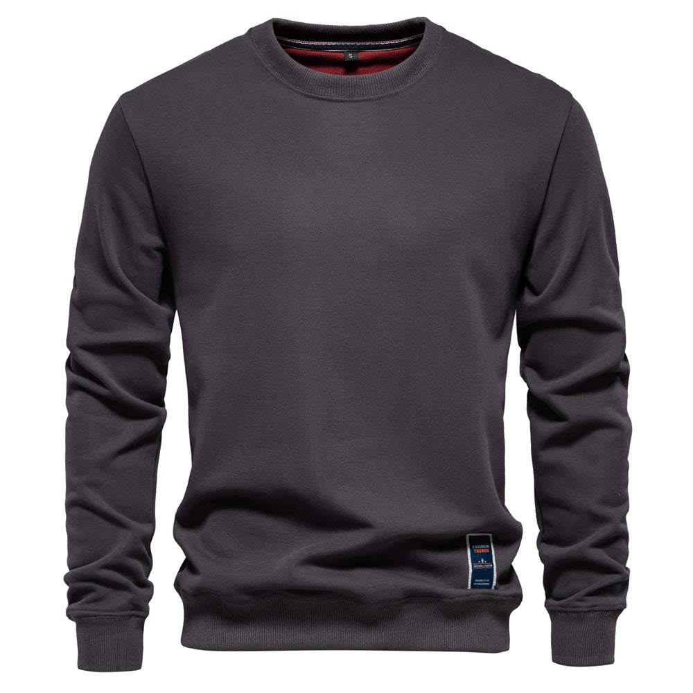 Winter Thickness Pullover O-Neck Solid Color Long Sleeve Warm Slim Sweater | HD156