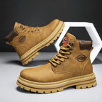 Herren-Lederstiefel im britischen Stil, High-Top-Arbeitskleidung, Freizeitschuhe | 6005 