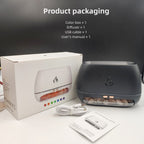 Himalaya-Kristallsalzsteine, Aroma-Luftbefeuchter, 7 Farben, LED, USB, tragbar, Feuerflamme, Aromatherapie, ätherisches Öl, Diffusor | 101 