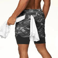 Gemütliche, kurze, sportliche Sportshorts für Herren mit Taschen, elastische Freizeitshorts | DK-858 