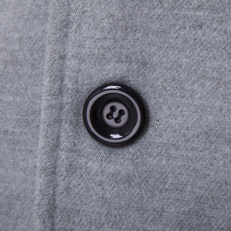 Herren Zweireihiger Wollmantel Mittellang Schmaler Trenchcoat | 3013 