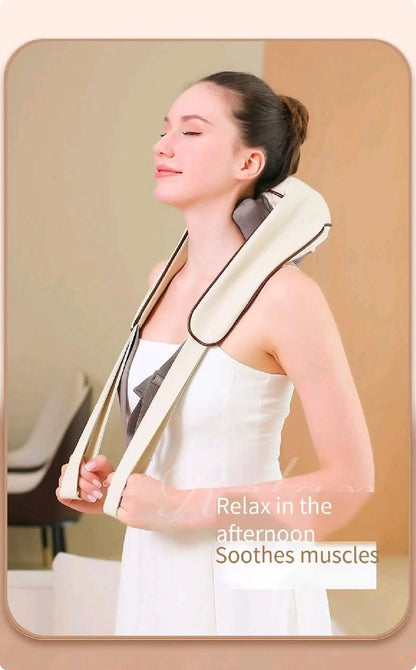 Neck & Shoulder Massager Heat Therapy Neck Back Cordless Nodes Trapezius Neck Massager |