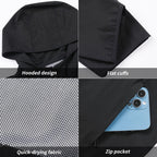 Herren Premium Qualität Reflektierende Streifen Sport Lauf Kapuzenoberteil Wasserdichte Outdoor Windrunner Gym Workout Jacken 