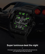 Luxus-Herrenuhr in Weinfassform, wasserdicht, vollautomatisch, mechanisch | G5867 