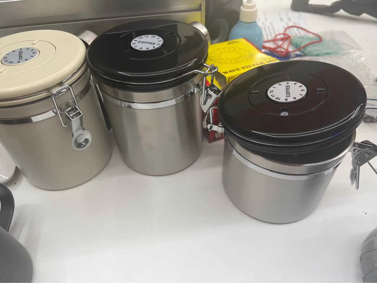 Kaffeedose aus Edelstahl – Luftdichte Aufbewahrung mit CO₂-Ventil und Datumsanzeige (1,5 l / 1,8 l) | NB-MFG 