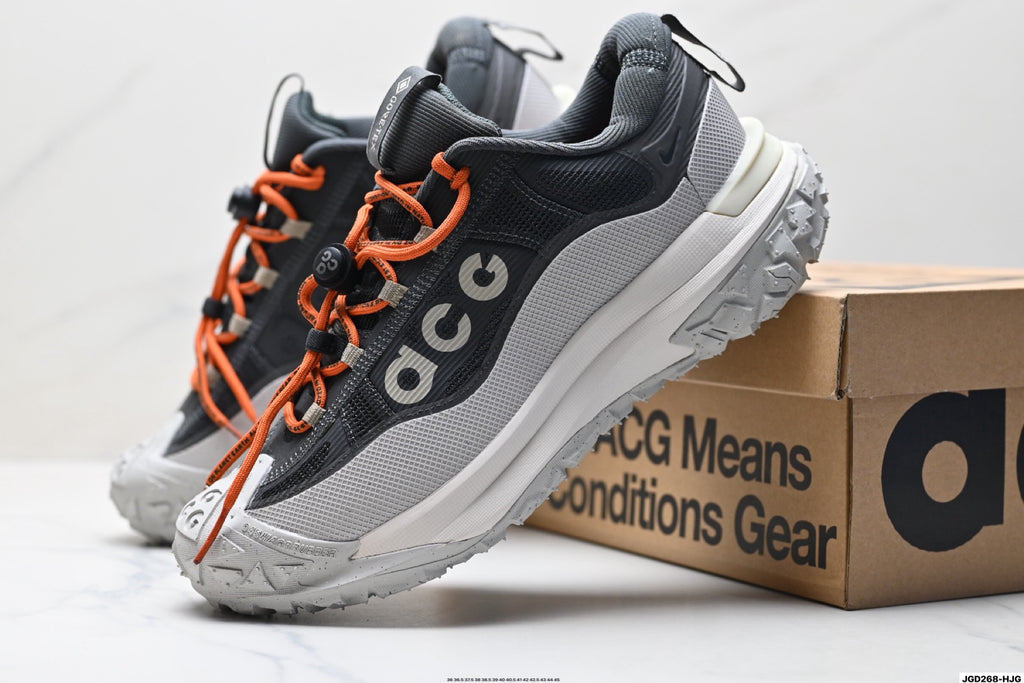 ACG Mountain Low-Top Hiking Shoes | Water-Resistant Leather & Fabric Trail Runners | Anti-Slip Outdoor Sports & Travel Sneakers | 666
