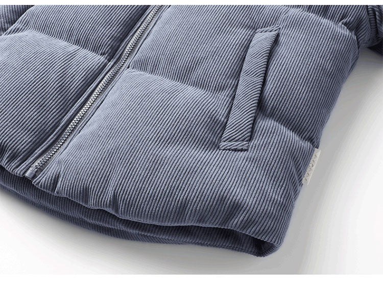 Wintermantel aus Cord, Pufferjacke, lockere, warme Bomberjacke aus Wattebaumwolle (Tasche nicht im Lieferumfang enthalten) | HP-009 