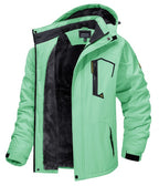 Hochwertige warme Herrenjacke mit Fleecefutter, wasserdicht, mit Kapuze und durchgehendem Reißverschluss
 | TJ153D 