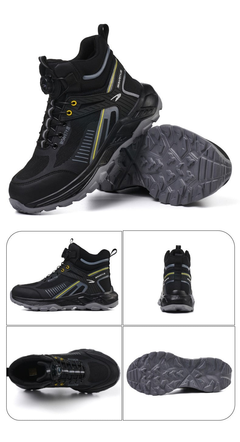 Men's High-Top Safety Boots Anti-Smashing, Anti-Piercing, Winter Comfort Breathable Shoes | 7929