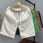 Herren Polyester Casual Shorts mit Taschen Sommer Strand Bedruckte Shorts | Hk081 