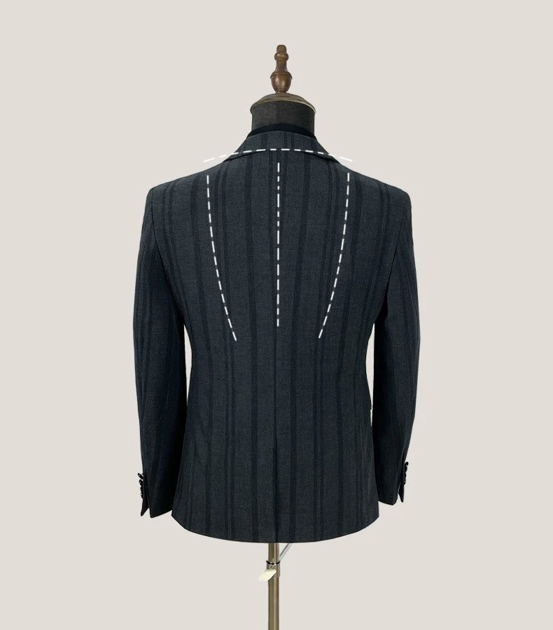 Dreiteiliger Herrenanzug aus hochwertigem Leinen – Formeller Blazer für Hochzeiten und Business | 978 