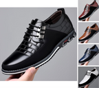 Herren-Derby-Schuhe im britischen Stil mit Karomuster, rutschfeste Leder-Loafer, Mokassins, Hochzeitsschuhe |
