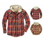 Hochwertiger leichter Flanell-Hoodie für Herren – Stilvolle Hemdjacke aus Baumwolle für lässigen Komfort | SY0093 