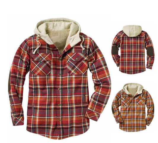 Premium Quality Lightweight Flannel Jacket - Cotton Men’s Casual Wear Hoodie Shirt Jacket | SY0093