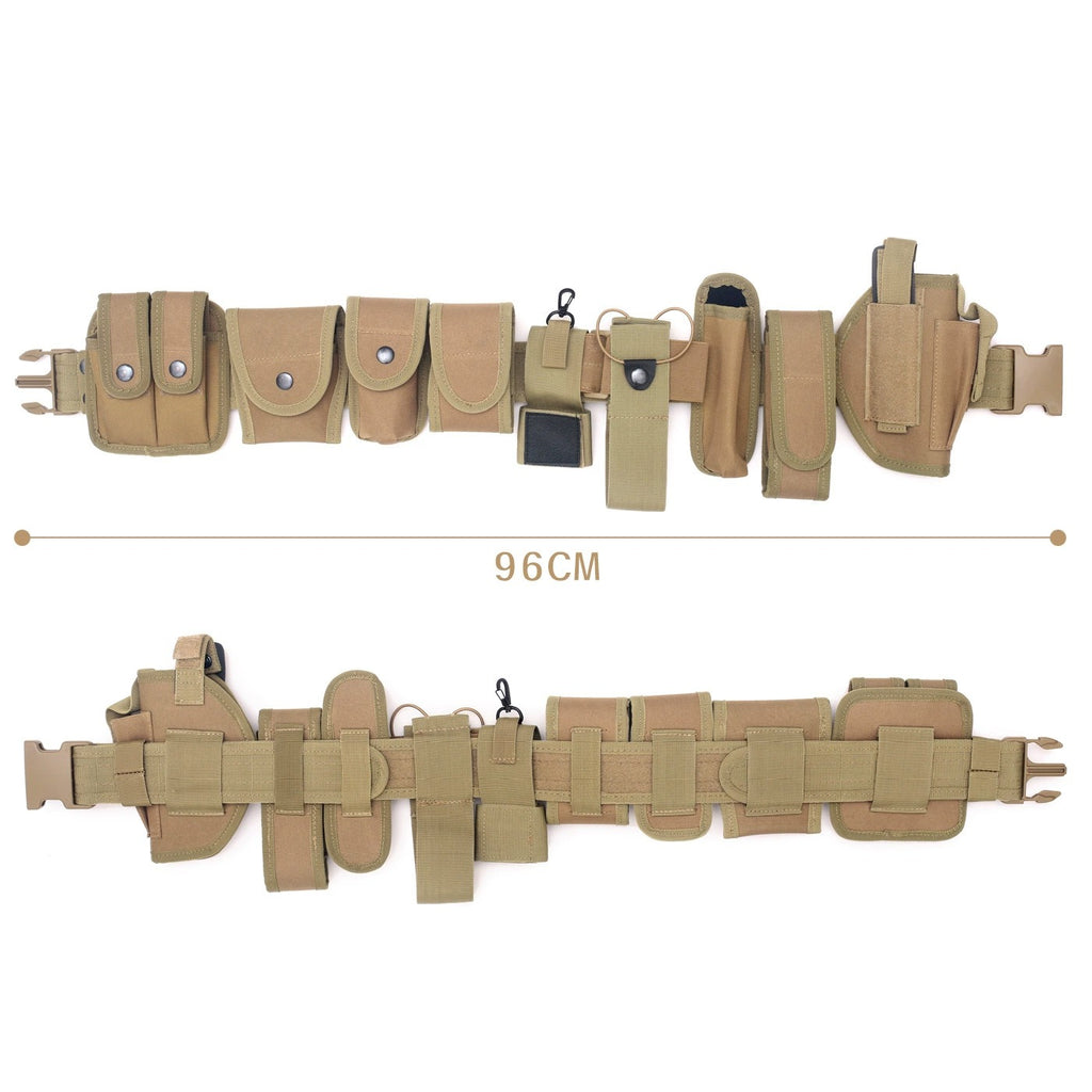 10-in-1 Taktischer Mehrzweckgürtel mit abnehmbaren Taschen – Sicherheit &amp; Airsoft | AKM-007 