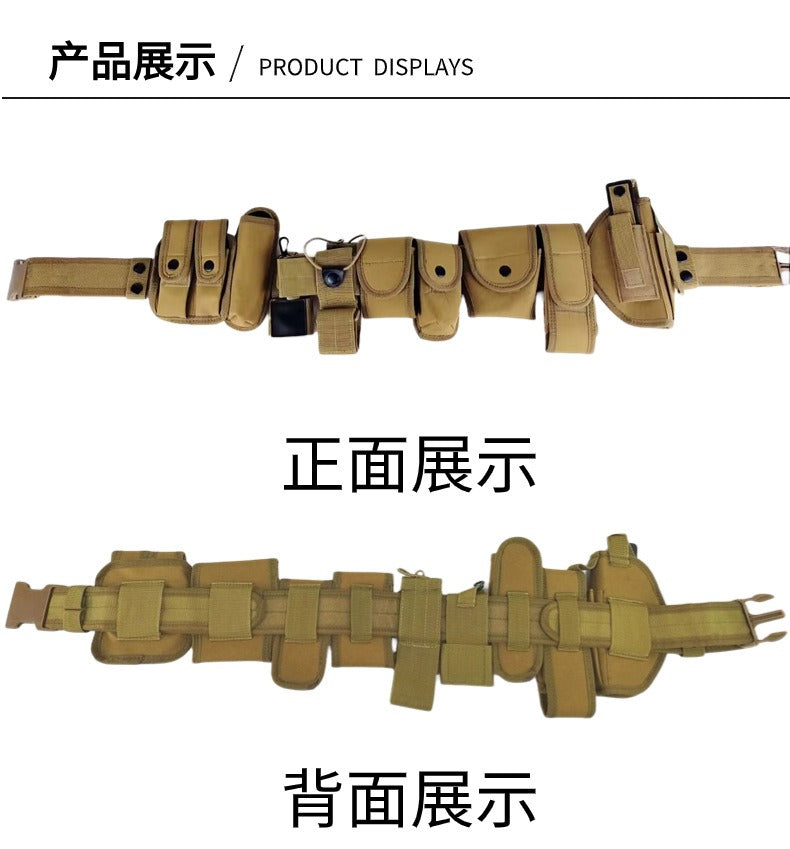 10-in-1 Taktischer Mehrzweckgürtel mit abnehmbaren Taschen – Sicherheit &amp; Airsoft | AKM-007 
