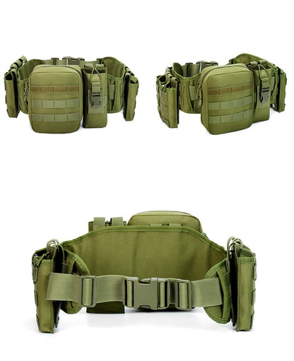 Taktischer Outdoor-Gürtel mit Gurtzeug – Multifunktionale Militär-Hüfttasche | AKM-106