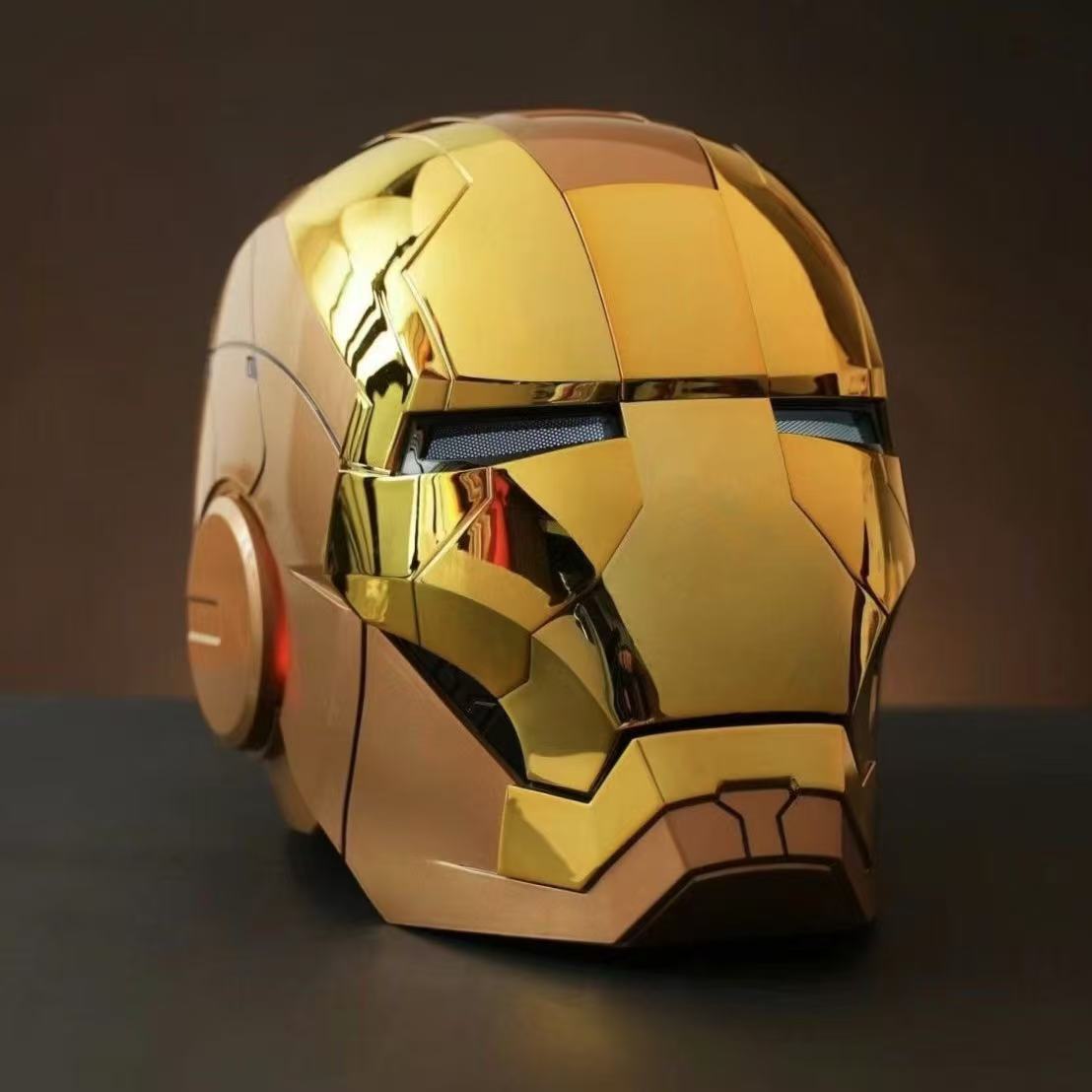 Iron Man MK5 Helmet 1:1 Wearable Collectible with Voice Control & LED Light-Up System | JARVIS Interactive Cosplay Prop