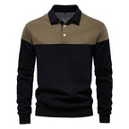 Langarm-Sweatshirt mit Polokragen für Herren – 2025 Frühlings-Casual-Streetwear-Top | HD3006 