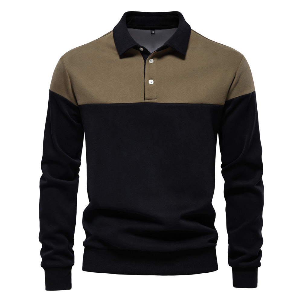 Langarm-Sweatshirt mit Polokragen für Herren – 2025 Frühlings-Casual-Streetwear-Top | HD3006 