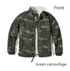 Weiche Premium-Fleecejacke für Herren – Winddichter Camouflage-Outdoor-Mantel mit dickem Plüsch-Innenfutter für ultimative Wärme | 318 
