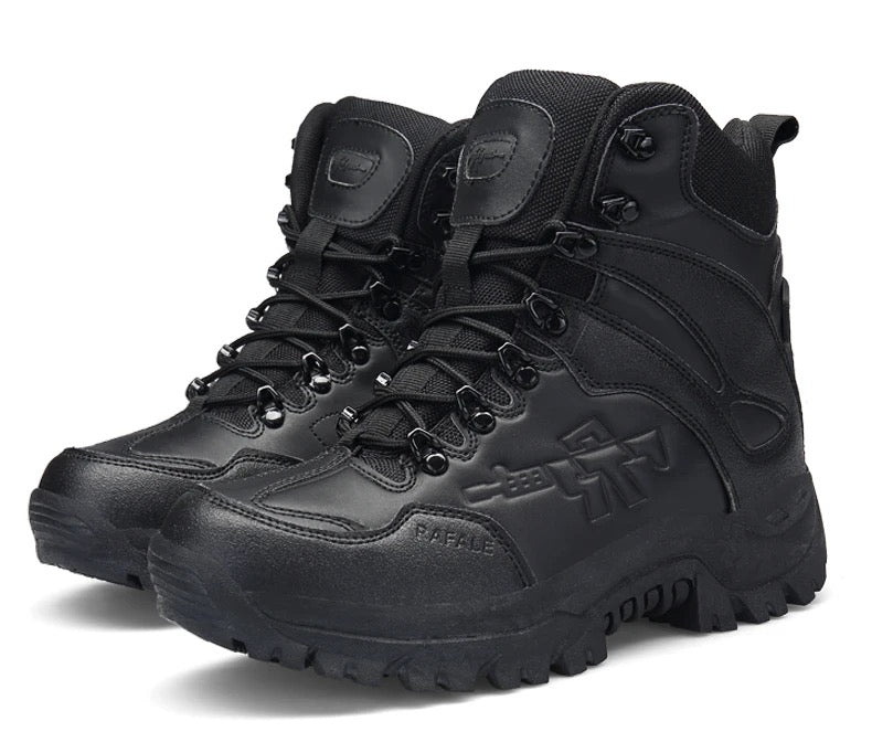 Hohe Mil-Com-Stiefel mit seitlichem Reißverschluss | Armee-Sicherheitsschuhe | A09
