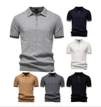 Herren Business Casual Strick-Poloshirt - 2025 Sommer Locker geschnittenes Kurzarm-Oberteil | PSD8037