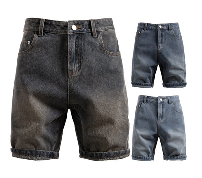Herren Vintage Straight-Leg Denim Shorts - 2025 Sommer Mid-Thigh Casual Jeans Shorts | ST0018 