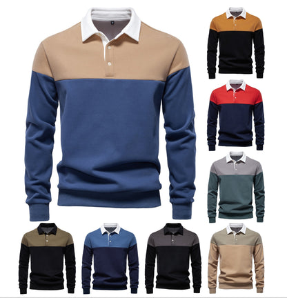 Langarm-Sweatshirt mit Polokragen für Herren – 2025 Frühlings-Casual-Streetwear-Top | HD3006 