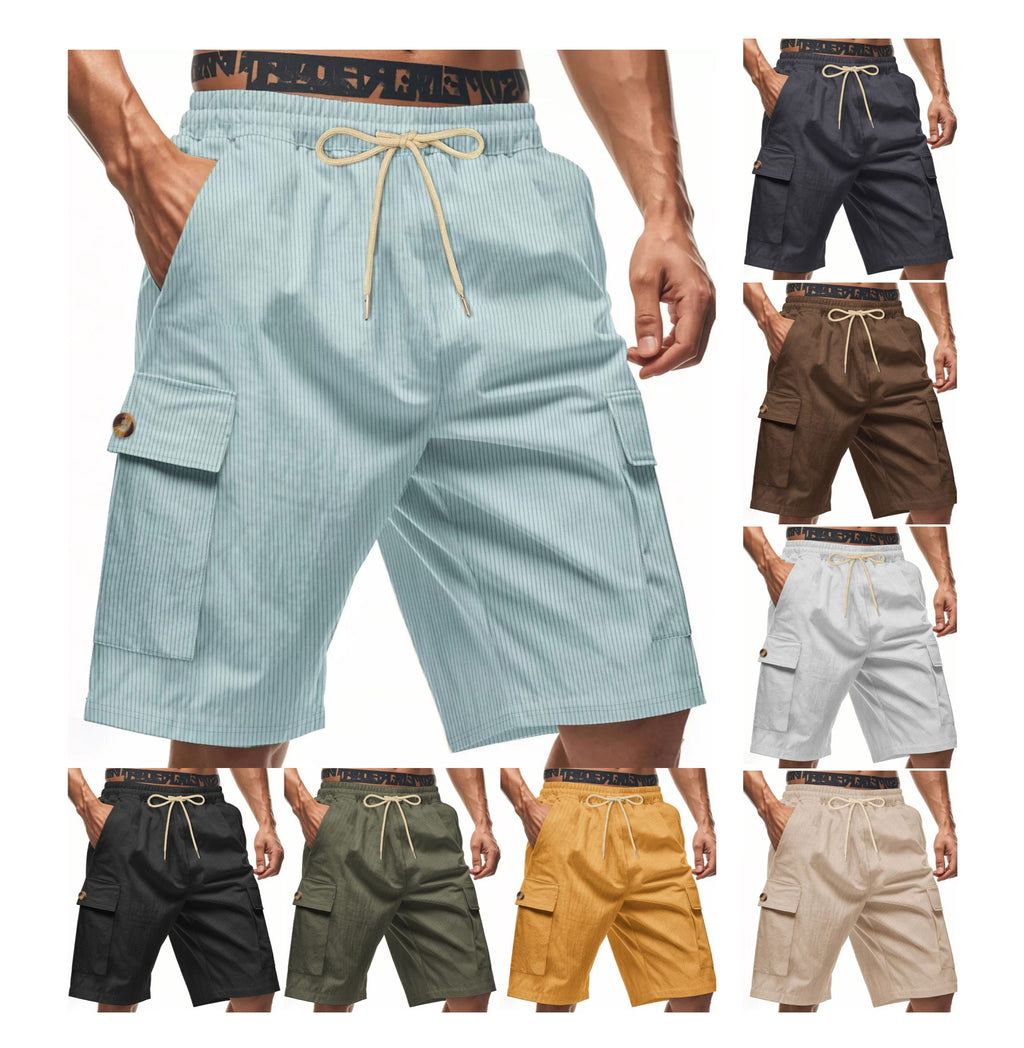 Herren-Cargo-Shorts mit Cord-Textur – Sommer-Utility-Shorts mit entspannter Passform | CFT-1 