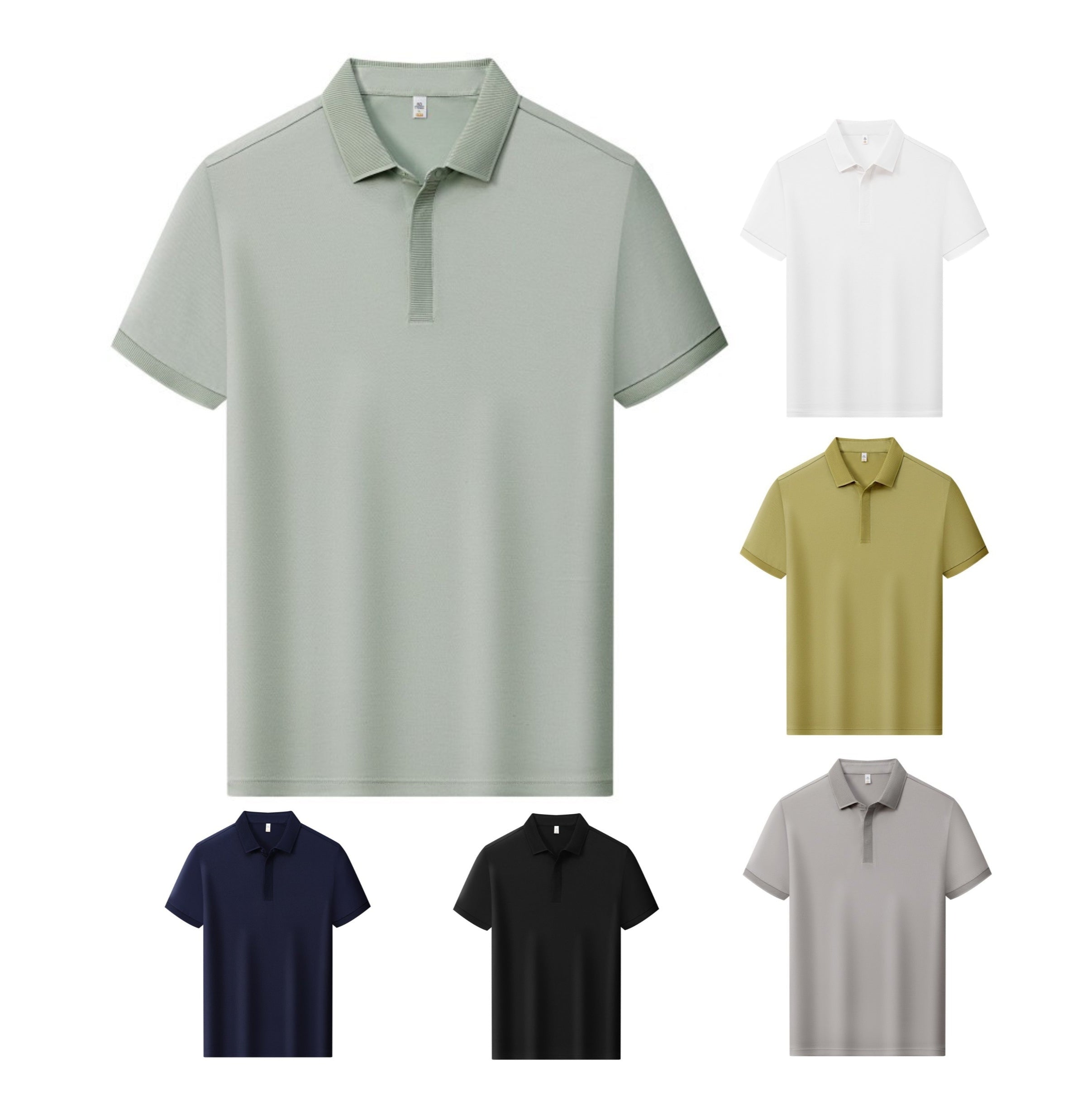 Hochwertiges Poloshirt aus Seidenmischung für Damen und Herren – Antibakteriell, verdeckte Knöpfe, leichtes Sommer-Design 2025 | L11-8318 