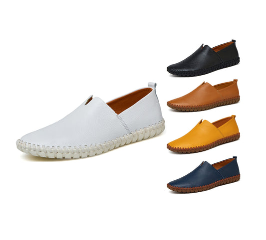 Handgefertigte Gommino Penny Loafer für Herren – Leichte Leder-Fahrerschuhe | Lässige Slip-On-Flats | 955 