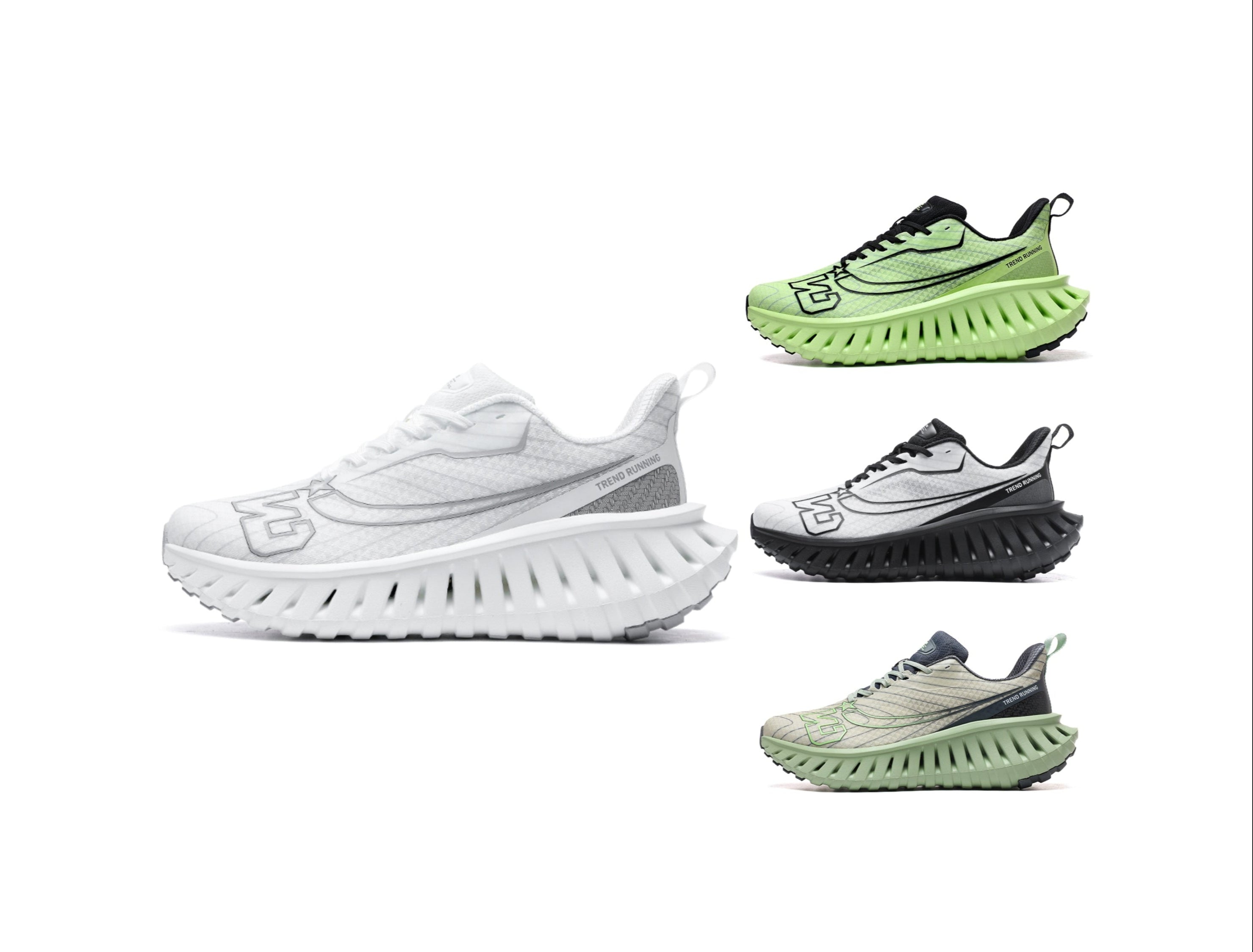 Carbon Plate Laufschuhe für Herren – Leicht &amp; Atmungsaktiv mit TPU-Zwischensohle | A396 