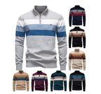 Herren Strickpullover mit Stehkragen und halbem Reißverschluss – Slim Fit Pullover für Herbst &amp; Winter | Y245 