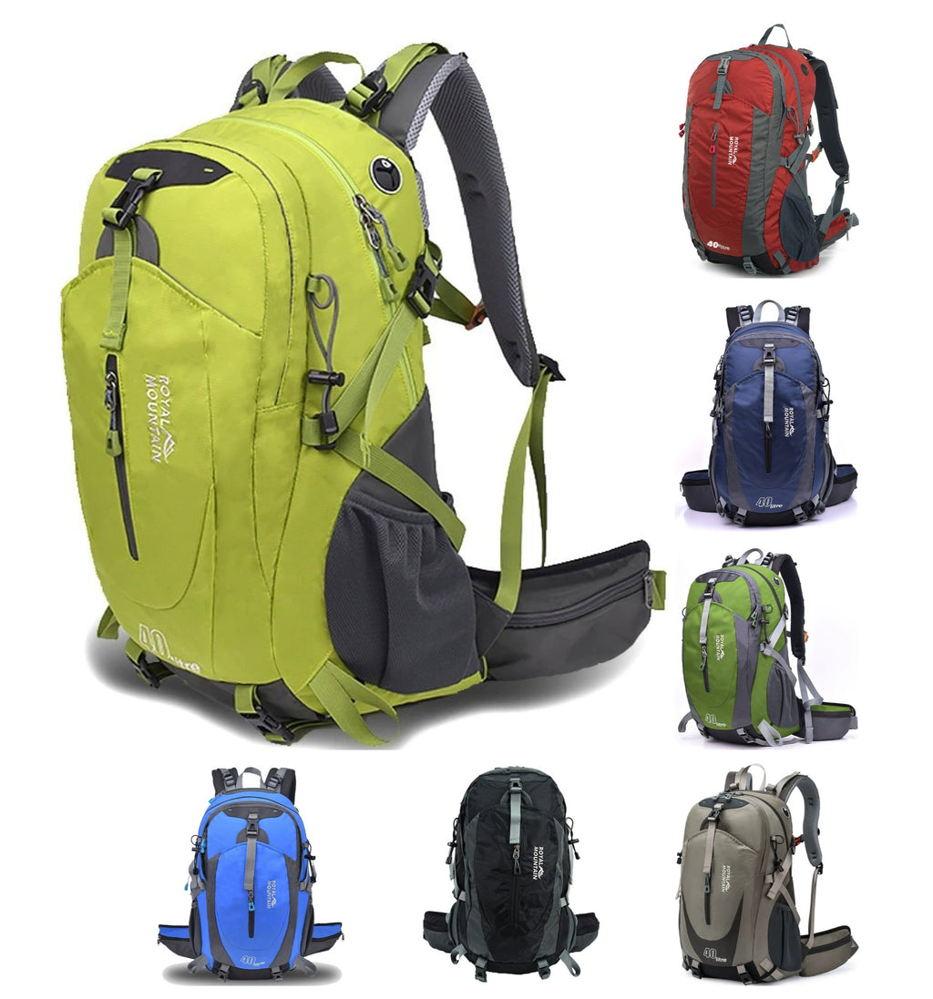 Royal Mountain Classic Wanderrucksack – 40L wasserdichter Outdoor-Reiserucksack mit multifunktionalem Design | 4099 