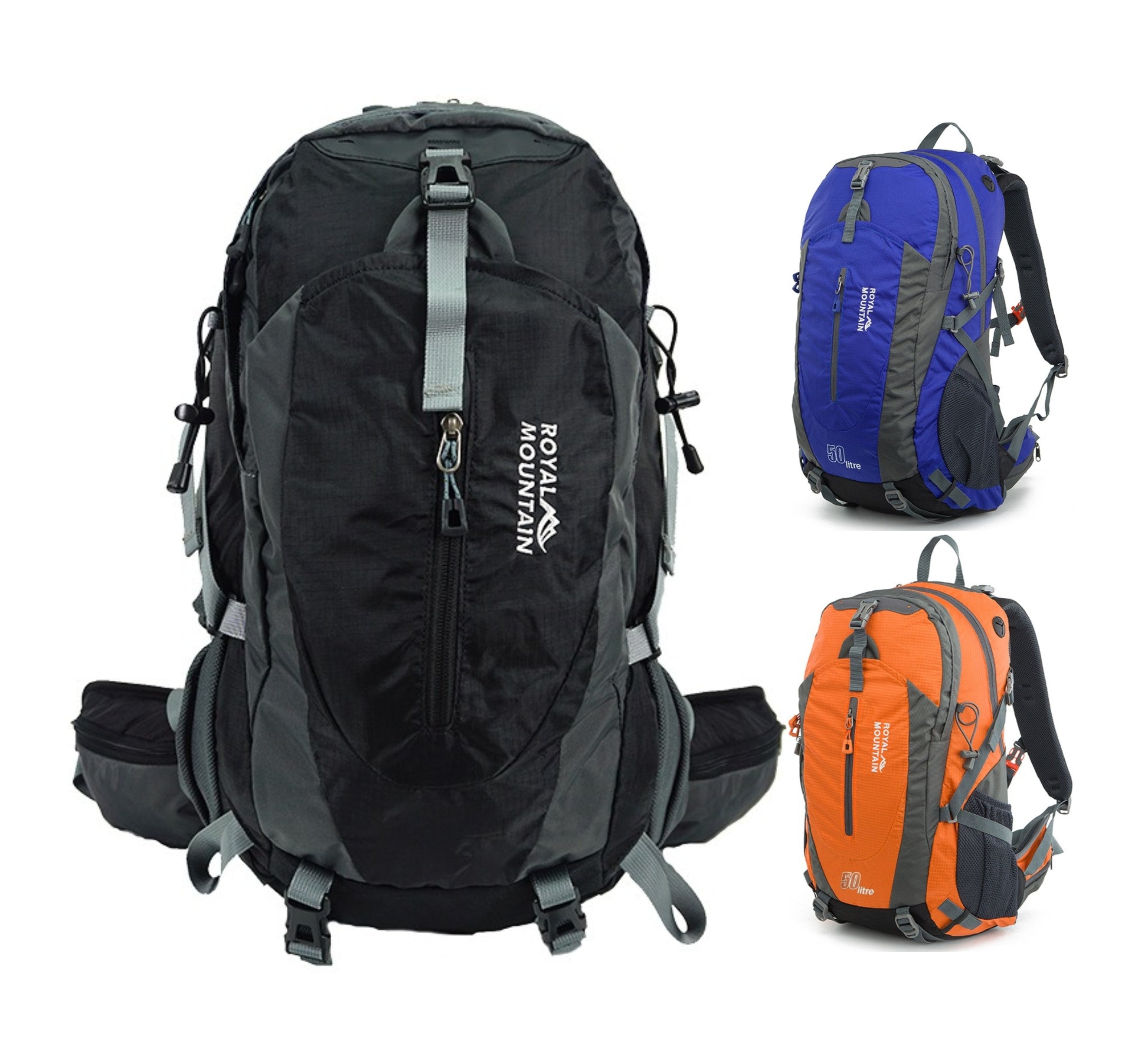 Royal Mountain Classic Wanderrucksack – 50L wasserdichter Outdoor-Reiserucksack mit multifunktionalem Design | 5099 