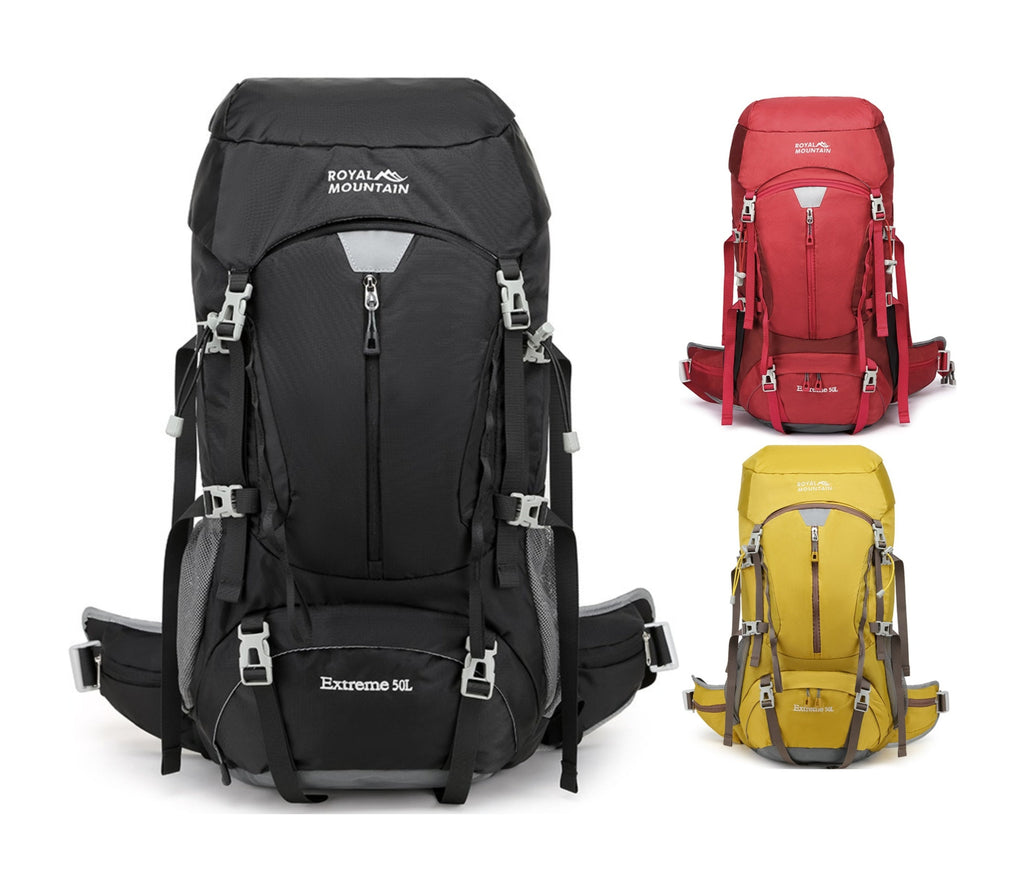 Royal Mountain 50L+5 Wanderrucksack – Wasserdichter Campingrucksack UK | 1202 