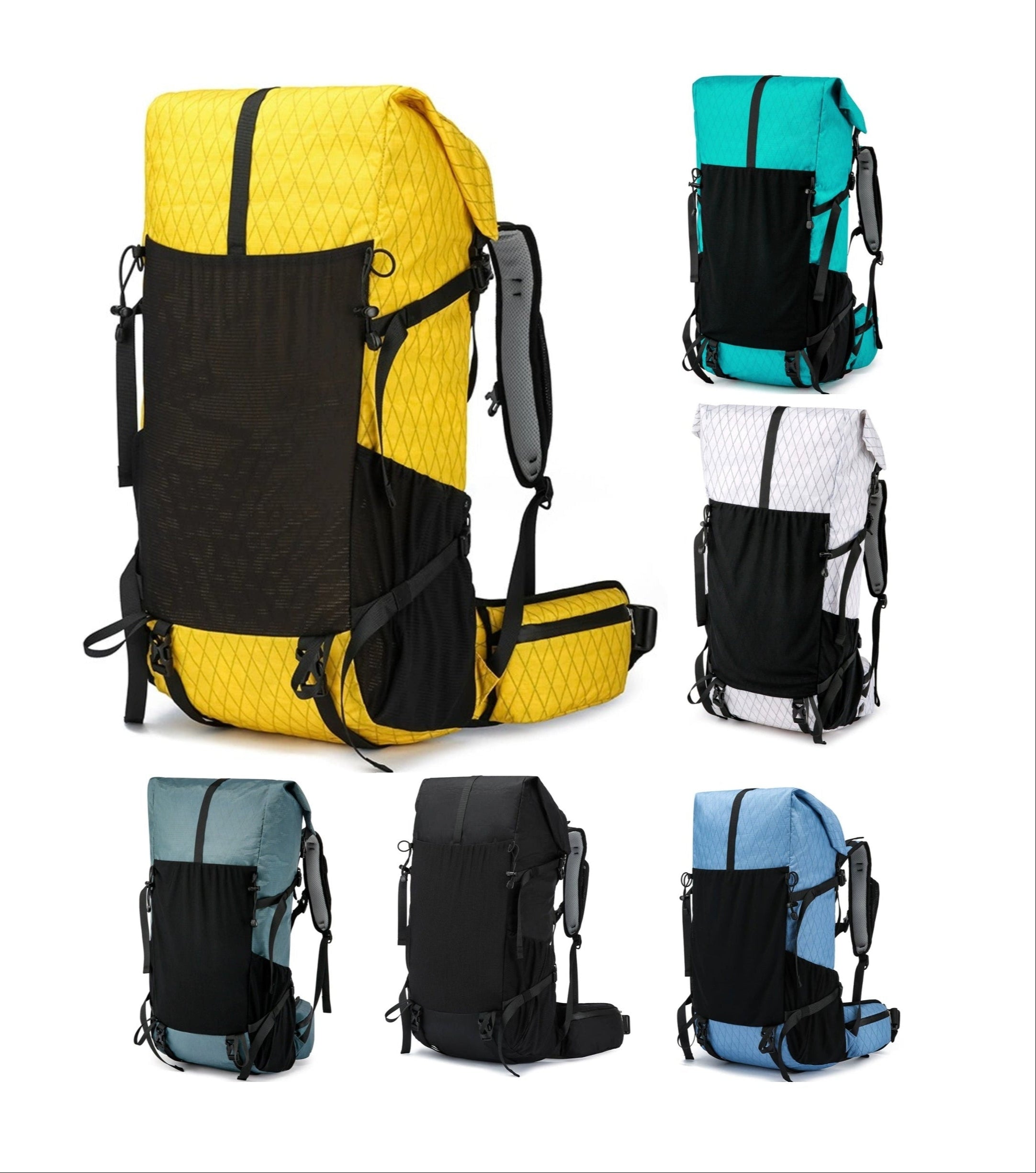 Royal Mountain 40L+10 Roll-Top Rucksack – Erweiterbarer Wanderrucksack UK | 1316 