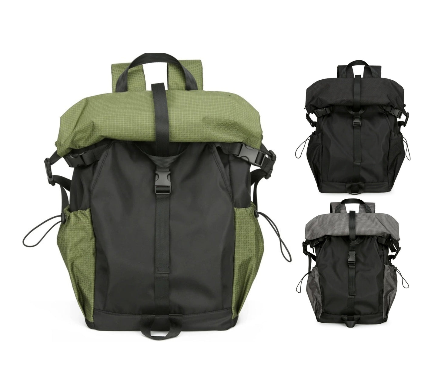 Rolltop-Rucksack für Herren – 20–35L erweiterbar, Laptop- &amp; Reisetasche | K001 