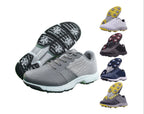 Men's Golf Shoes | Breathable Lace-Up Spiked Golf Sneakers | Lightweight & Durable Course Waterproof Trainers