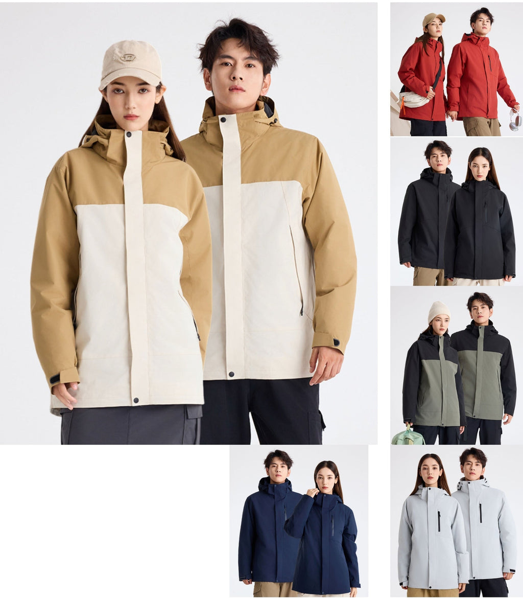 DZRZVD 3-in-1 Down Jacket | 5000mm Waterproof Trekking Coat with Detachable Down Layer | All-Season Outdoor Protection | 250826