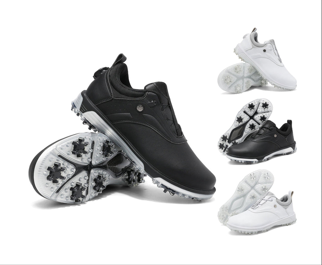 Men's & Women's Golf Shoes with Rotating Buckle | Waterproof Spike less Sneakers | Dedicated Golf & Casual Footwear | X13
