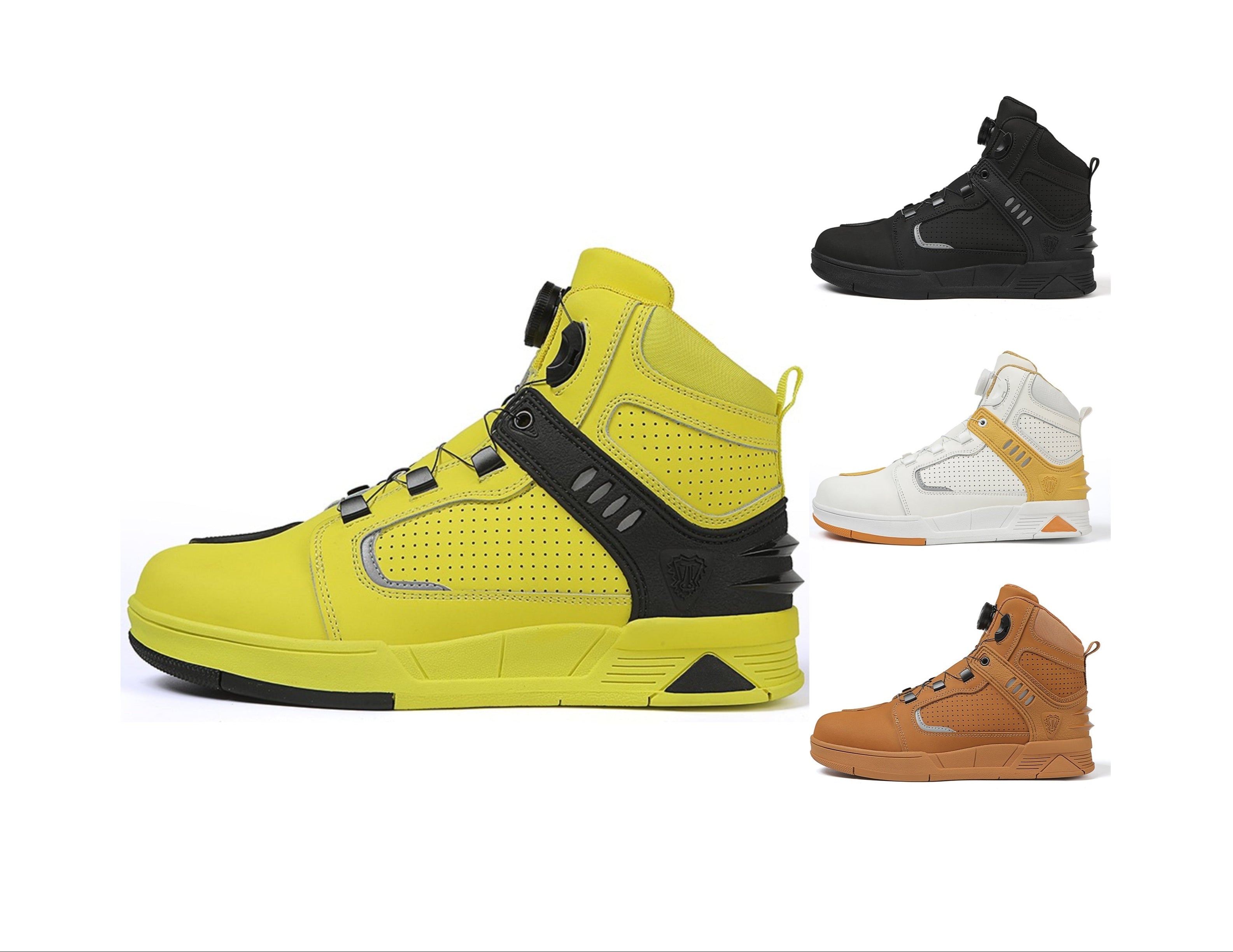 Atmungsaktive Motorradstiefel aus Leder, sturzsichere Straßenrenn- und Parkour-Reitschuhe | 229 