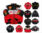 F1 Ferrari bestickte Rennanzugjacke im Retro-Stil, Motorradjacke für Frühling und Herbst | AL776286320703 