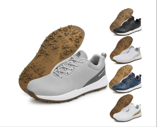 Thestron Men's Big Size Golf Shoes | Spikeless Training Shoes UK 6-13 | All-Season Casual Golf Sneakers | 2001