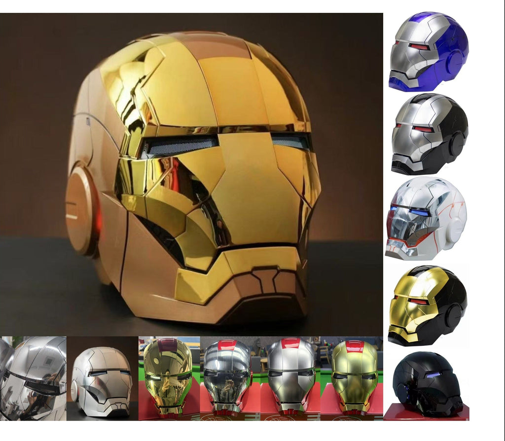 Iron Man MK5 Helmet 1:1 Wearable Collectible with Voice Control & LED Light-Up System | JARVIS Interactive Cosplay Prop