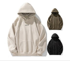 Unisex Kapuzenpullover aus schwerem Wildleder im Retro-Stil im amerikanischen Stil für Herbst und Winter | Locker sitzender Hoodie | L3848 